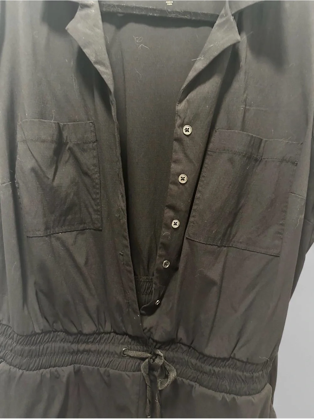 Torrid TRU Black Ripstop Active Romper with pockets